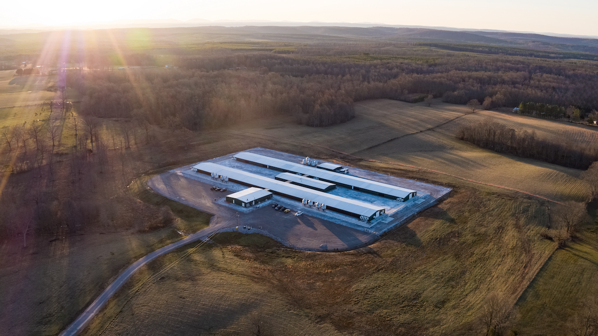 Aviagen Eagle Nest Farm aerial view