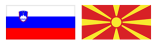 Flags of Macedonia and Slovenia