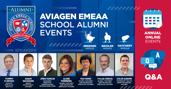 EMEAA School Alumni Events graphic with speaker photos