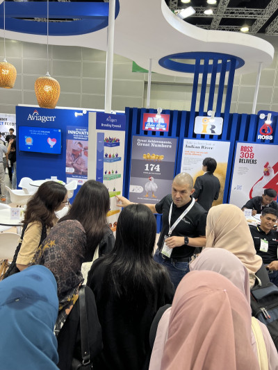 Visitors to the Aviagen Booth at Livestock Malaysia 2023