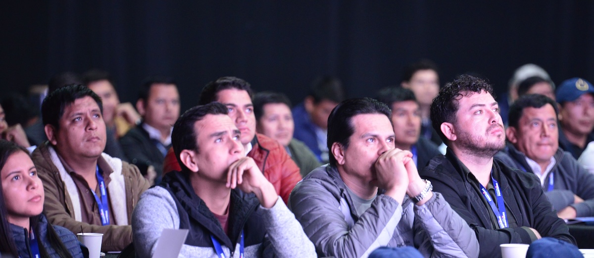 Group attending Knowledge without Borders in Bolivia