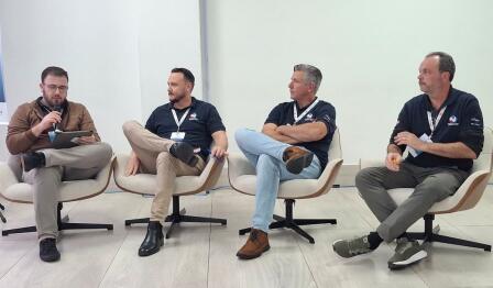 Speakers at seminar in São José, Santa Catarina, Brazil